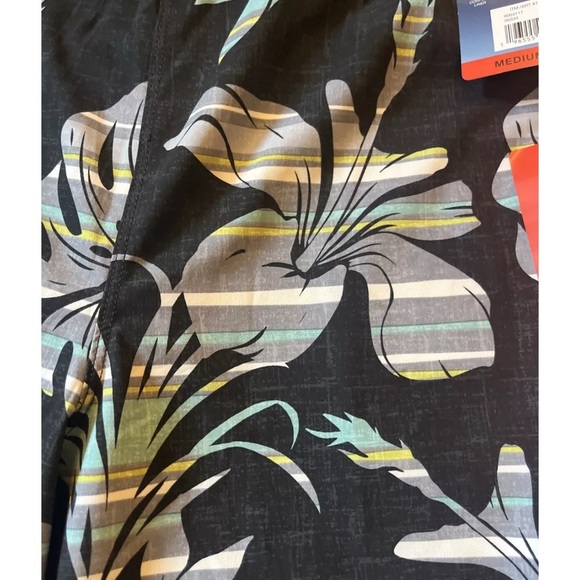 Speedo Tech Volley with UPF Protection Blue and Green Floral Swim Shorts Medium - Picture 4 of 8